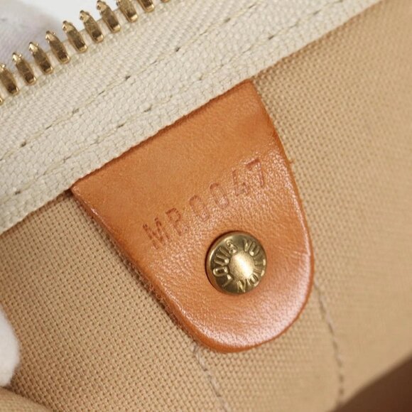 LOUIS VUITTON Damier Azur Keepall 50 Boston Bag N41430 LV Auth 136686V - Picture 10 of 16